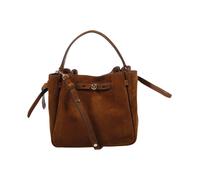 Tory Burch - Romy Suede Bucket Bag - Femme - Sacs - Brun - Taille: ONE Size