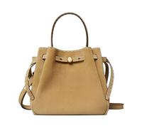 Tory Burch - Romy Suede Leather Bucket Bag - Femme - Sacs - Beige - Taille: ONE Size