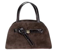 Tory Burch - Romy Suede Small Bauletto - Femme - Sacs - Brun - Taille: ONE Size
