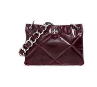 Tory Burch - Sac à bandoulière Kira Diamond - Femme - Sacs - Rouge - Taille: ONE Size