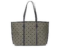 Tory Burch sac à épaule femme bleu en coton et cuir - UNI
