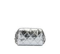 Tory Burch - Fleming Soft Metallic Crossbody Bag - Femme - Sacs - Gris - Taille: ONE Size