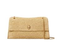 Tory Burch - Sac bandoulière tissé Kira Turnlock - Femme - Sacs - Beige - Taille: ONE Size