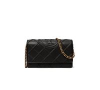 TORY BURCH Sac en cuir - Sac bandoulière FLEMING SOFT CHAIN WALLET noir