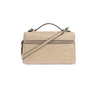 Tory Burch - Sac porté main Slim Romy effet croco - Femme - Sacs - Beige - Taille: ONE Size