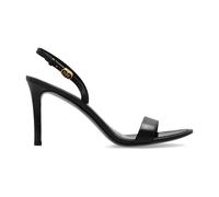 Tory Burch - Sandale à talon avec boucle Double T - Femme - Chaussures - Noir - Taille: 35 1/2 EU