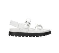 Tory Burch - Sandale Plate à Plateforme - Femme - Chaussures - Blanc - Taille: 36 EU