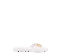 Tory Burch - Sandales Élégantes à Boucle - Femme - Chaussures - Blanc - Taille: 36 EU