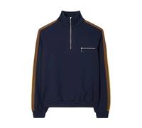 Tory Burch - Side-Stripe Detail SweaT-shirt - Femme - Sweatshirts et sweats à capuche - Bleu - Taille: 38 FR