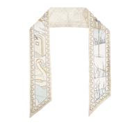 Tory Burch - Silk Scarf - Femme - Accessoires - Beige - Taille: ONE Size