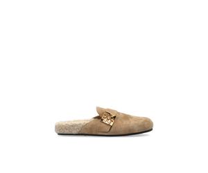 Tory Burch - Slides en Cuir Amalfi - Femme - Chaussures - Beige - Taille: 39 1/2 EU