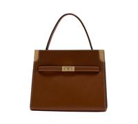 Tory Burch - Small Lee Radziwill Double Bag - Femme - Sacs - Brun - Taille: ONE Size