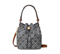 Tory Burch - T Monogram Bucket Bag - Femme - Sacs - Bleu - Taille: ONE Size