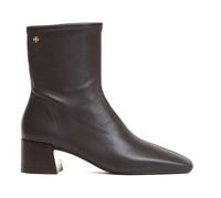 Tory Burch - T Monogram Stretch Ankle Boot - Femme - Chaussures - Brun - Taille: 37 EU