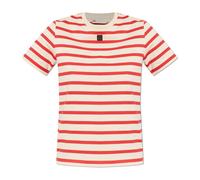 Tory Burch - T-shirt en coton rayé - Femme - Tops - Rouge - Taille: 42 FR