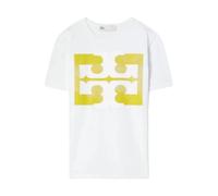 Tory Burch - T-shirt Logo Ombré - Femme - Tops - Blanc - Taille: 36 FR
