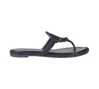 Tory Burch - Tongs en cuir - Femme - Chaussures - Bleu - Taille: 37 EU