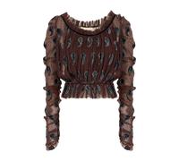 Tory Burch - Top - Femme - Blouses et Chemises - Brun - Taille: 34 FR