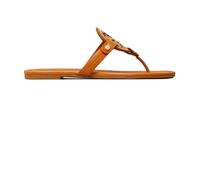 Tory Burch - Tory Burch Miller Leather Thong Sandal - Femme - Chaussures - Brun - Taille: 38 EU