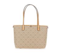 Tory Burch - Tote Monogram Petit Sac Fourre-Tout - Femme - Sacs - Beige - Taille: ONE Size