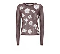 Tory Burch - Tricot Marron avec Détails à Paillettes - Femme - Pulls - Brun - Taille: 36 FR