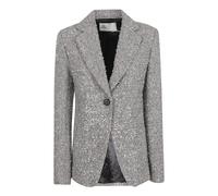 Tory Burch - Tweed Blazer - Femme - Vestes - Gris - Taille: 38 FR