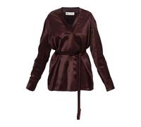 Tory Burch, Femme, Blouses et Chemises, Rouge, Taille: 36 FR Tunique Asymétrique Ceinturée en Viscose