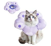 Torytoe Colerette Chat Anti Léchage, Réglable Collerettes pour Chats, Doux Collerettes pour Chats Après Chirurgie, Collier de Sécurité Anti-Morsure Léchage pour Cicatrisation, (Violet)