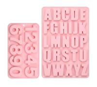 Torytoe Moule en Silicone Lettre Chiffres, A-Z Alphabet Moules en Silicone moules Lettres, Moules en Silicone moules Chiffres 0-9, Alphabet Chocolat Moule Moules à Fondant Lettres et Chiffres