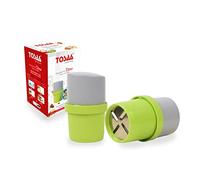 Tosaa Coupe-fruits secs, trancheuse, broyeur, coupe-chocolat et trancheuse à beurre avec lame 3 en 1 - Amandes, noix de cajou - La couleur peut varier (lot de 1, ABS/incassable)