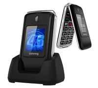 Tosaju 4G Seniors Téléphone Mobile sans contrat Pliable 1200 mAh Batterie Simple Grand Bouton téléphone Portable pour Personnes âgées avec Station de Charge Appel d'urgence Bouton Double Sim Gratuit