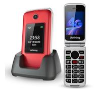 Tosaju 4G Seniors Téléphone Mobile sans contrat Pliable Simple Grand Bouton téléphone Portable pour Personnes âgées avec Station de Charge Appel d'urgence Bouton Double Sim Gratuit 1200 mAh Batterie