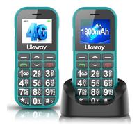 Tosaju 4G Téléphones Portables pour Personnes âgées sans contrat avec 1800mah Batterie Gros Bouton téléphone Portable Facile Gros Bouton Handy avec Station de Charge SOS Bouton d'appel d'urgence
