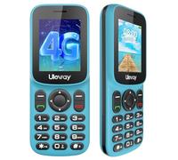 Tosaju Téléphone Portable 4G LTE Mini Portable Basique Débloqué Autonomie Longue Durée Double SIM Bluetooth Appareil Photo 1000mAh Compatible Tous Opérateurs Téléphone d'urgence ou Secondaire