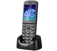 Tosaju Téléphone portable 4G pour personnes âgées - Sans contrat - Avec boutons - 1400 mAh - Longue durée de vie de la batterie - Débloqué - Bluetooth - Pour personnes âgées - Téléphone d'urgence sans