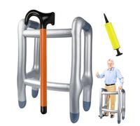 TOSAVGA Déambulateur Gonflable et Canne Gonflable, Cadre Gonflable, Déambulateur Gonflable pour Votre Costume de Grand-mère ou de Grand-père pour Carnaval, Anniversaire, Cosplay
