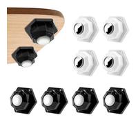 TOSAVGA Lot de 8 roulettes à billes autocollantes pour meubles lourds, capacité de charge 200 kg, pour transport de meubles, marchandises