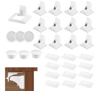 TOSAVGA Securite Placard Enfant - 12 Serrures + 3 Clés, Bloc Porte Securite Bebe, Serrure Invisible pour Armoire et Tiroirs, bloque tiroir securite enfant, sécurité enfant placard