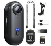 TOSBARRFT Caméra corporelle 1080P POV Pro, caméra Portable avec Clip Rotatif 360° et Clip magnétique, Enregistrement 150 Minutes, idéale pour conférences, Voyages et promenades (1080-B-32G)