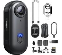 TOSBARRFT Caméra corporelle 1080P POV Pro, caméra Portable avec Clip Rotatif 360° et Clip magnétique, Enregistrement 150 Minutes, idéale pour conférences, Voyages et promenades (1080-P-32G)