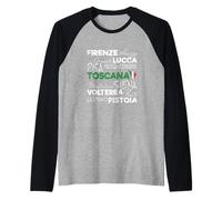 Toscane rétro Lettrage Italie Souvenir de Vacances Vintage Manche Raglan