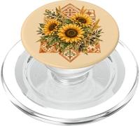 Toscane Tournesols Terre Cuite Carreaux Italie Campagne PopSockets PopGrip pour MagSafe