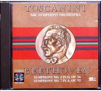 Toscanini NBC Symphony Orchestra; Beethoven Symphony No. 7 in A.Op.92 und Symphony No.2 in D. Op. 36