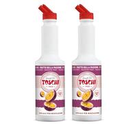 Toschi® | Fruit Passion Préparé pour Boissons Base Purée et Jus Maracuja | Sirop Sans alcool pour Mélange Idéal Cocktails et Long Drink - 2 x 1 Litre