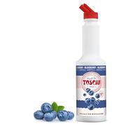 Toschi® | Myrtille Préparé pour Boissons Base Fruits Myrtilles | Sirop Sans alcool pour Mélange Idéal Cocktails et Long Drink - 1 x 1 Litre