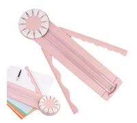 Toseky Coupe-Papier Artisanal,Tondeuse à Cadran en Papier 12 en 1,Outil de Coupe de Bords ondulés décoratifs avec mesures, Machine de Coupe de Papier multifonctionnelle pour Emballage Cadeau