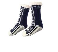 Toselfwith Slipper Socks, Ultra-Thick Cashmere Slipper Home Socks, Winter Warm Fuzzy Socks(Lake Blue,1 pc)
