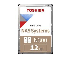 Toshiba 12TB N300 Internal Hard Drive - NAS 3.5 Inch SATA HDD Supports Up to 8 Drive Bays Designed for 24/7 NAS Systems, New Generation (HDWG480UZSVA)