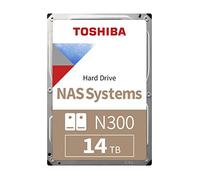 Toshiba 14TB N300 NAS 3.5’’ SATA Internal Hard Drive. 24/7 Operation, Supports 1-8 bay systems, 256MB Cache, 180TB/Year workload , 3yr Warranty (HDWG21EUZSVA).