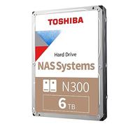 Toshiba 6TB N300 Internal Hard Drive - NAS 3.5 Inch SATA HDD Supports Up to 8 Drive Bays Designed for 24/7 NAS Systems, New Generation (HDWG480UZSVA)